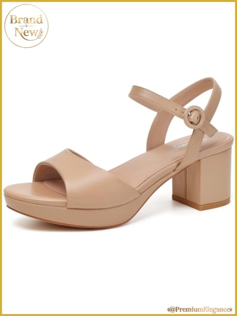 Women's Platform Heels Chunky Block Heel Sandals Open Toe Strappy Ankle Strap